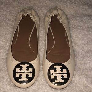 Tory Burch Reva Ballet Flat Vanilla Cream
